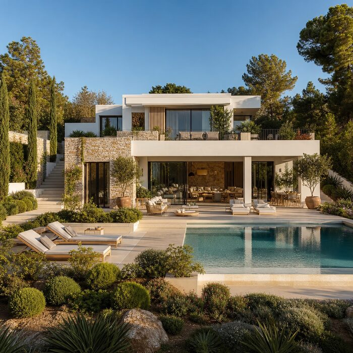 Vivienda contemporánea ilustrativa terminada